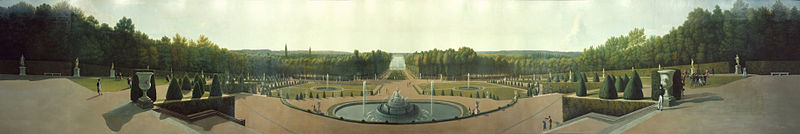 Panoramic View of the Palace and Gardens of Versailles